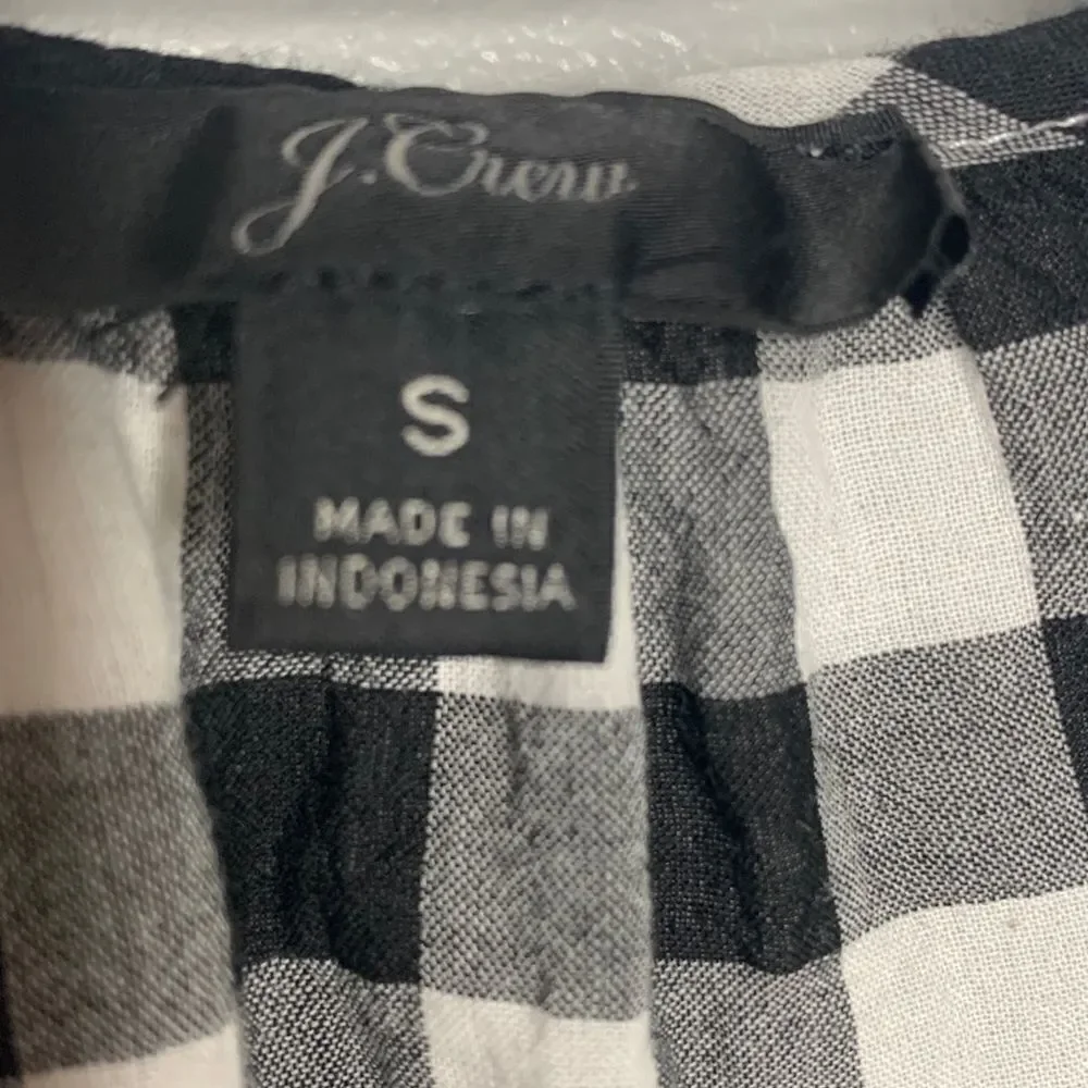 J.Crew Buffalo plaid tunic  Small